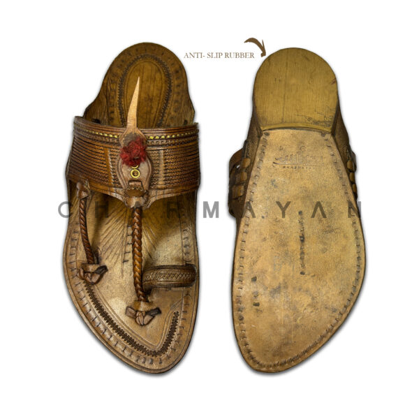 Tatya  Kolhapuri Kapshi Chappal - Image 6